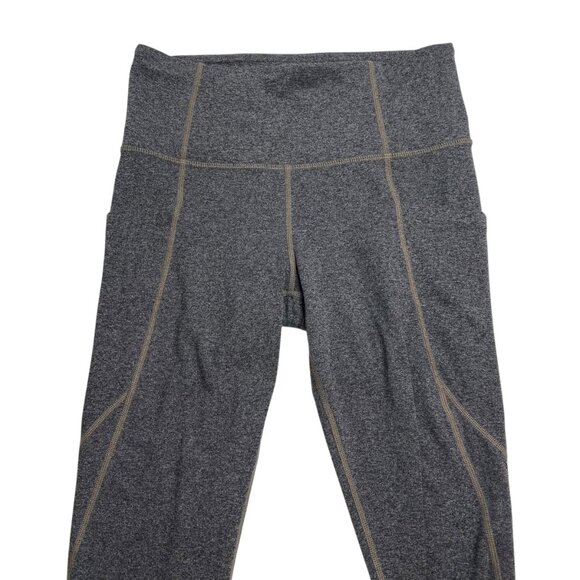 Athleta Salutation Stash High Rise 7/8 Leggings Heathered Grey Small - Picture 3 of 7